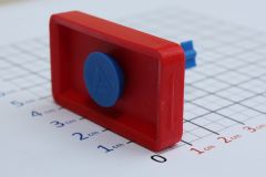 Apex Red & Blue Plastic Lock
